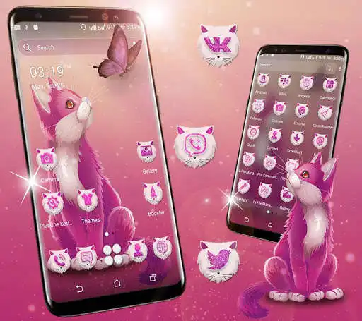 Play Cat Butterfly Launcher Theme  and enjoy Cat Butterfly Launcher Theme with UptoPlay