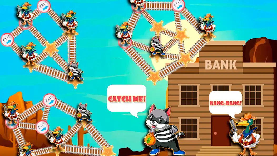 Play Catch The Thief: Western as an online game Catch The Thief: Western with UptoPlay