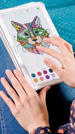 Play Cat Coloring Pages for Adults  and enjoy Cat Coloring Pages for Adults with UptoPlay