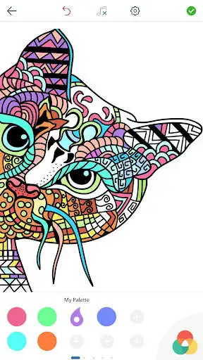 Play Cat Coloring Pages for Adults as an online game Cat Coloring Pages for Adults with UptoPlay