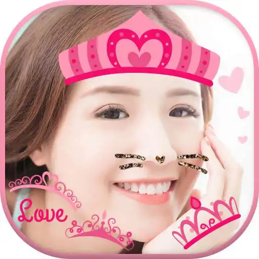 Run free android online Cat Face & Heart Crown Stickers Best One Camera APK