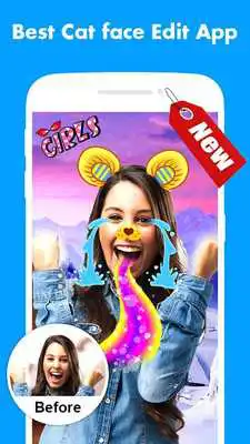 Play Cat Face Photo Editor 2019