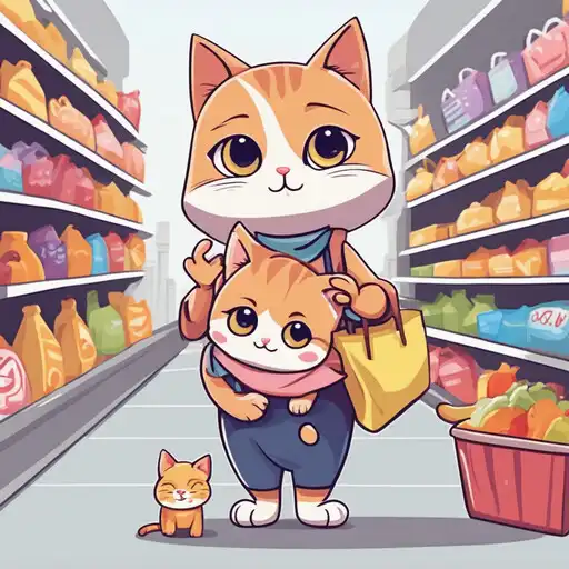 Play Cat games for kids: shop games APK