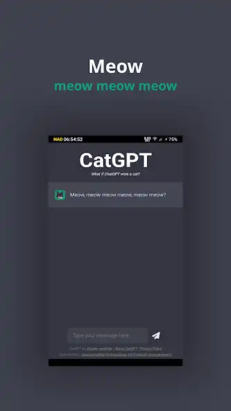 Play CatGPT - Meow Intelligence as an online game CatGPT - Meow Intelligence with UptoPlay