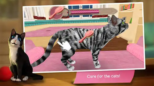 Play CatHotel - play with cute cats as an online game CatHotel - play with cute cats with UptoPlay