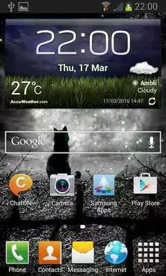 Play Cat In Night LWP