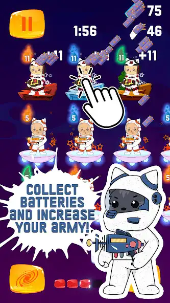 Play Catlaxy - Cats vs Goose as an online game Catlaxy - Cats vs Goose with UptoPlay
