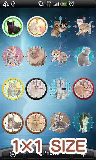Play Cats Analog-Clocks Widget  and enjoy Cats Analog-Clocks Widget with UptoPlay