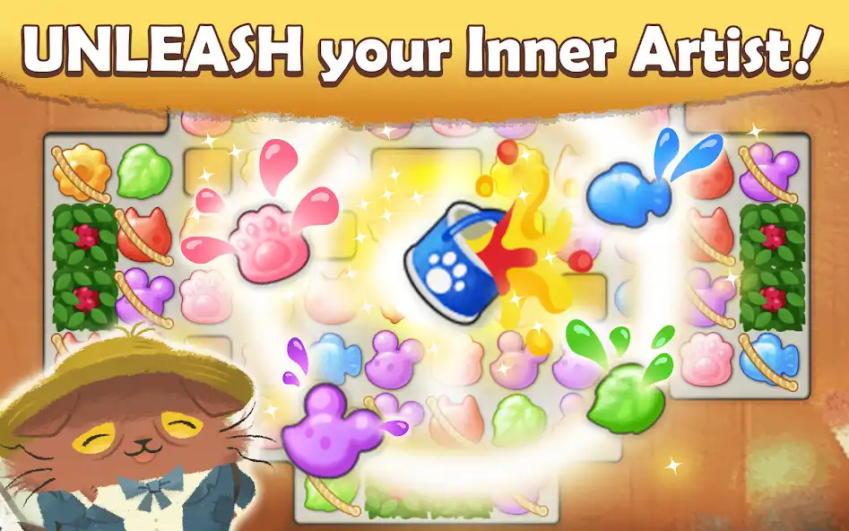 Play Cats Atelier -  A Meow Match 3 Game as an online game Cats Atelier -  A Meow Match 3 Game with UptoPlay