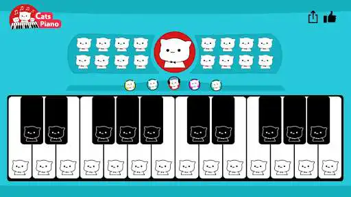 Play Cats Piano - Make Cats Music & Cats Sounds as an online game Cats Piano - Make Cats Music & Cats Sounds with UptoPlay