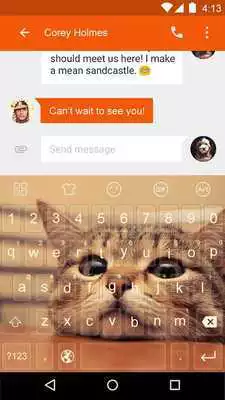 Play Cat Stay -Video Emoji Keyboard