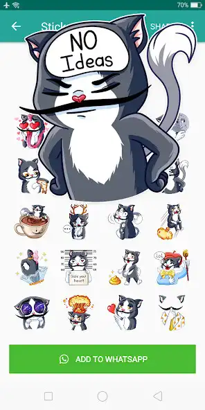 Play Cat Stickers WAStickerApps  and enjoy Cat Stickers WAStickerApps with UptoPlay