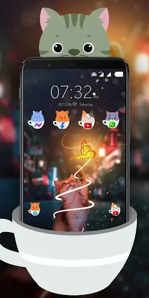 Play Cat Theme  Kitty Wallpapers as an online game Cat Theme  Kitty Wallpapers with UptoPlay