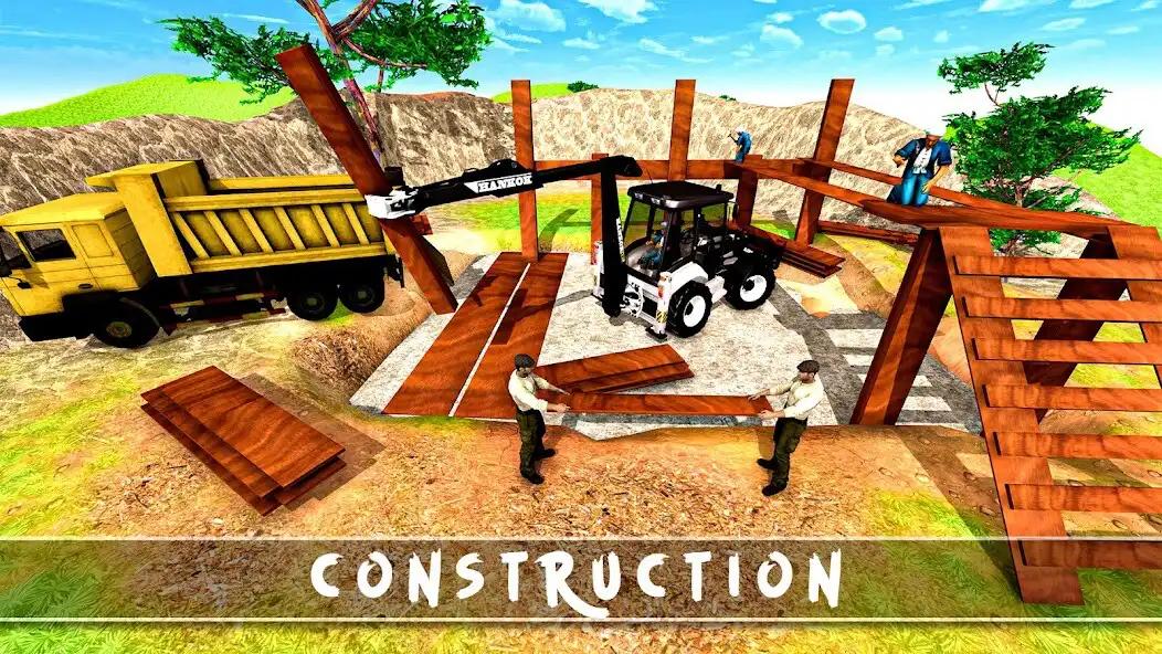 Play Cattle Farm House Construction as an online game Cattle Farm House Construction with UptoPlay