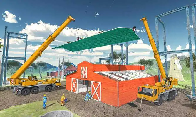 Play Cattle House Construction: Farmhouse Builder