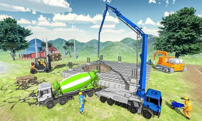 Play Cattle House Construction: Farmhouse Builder