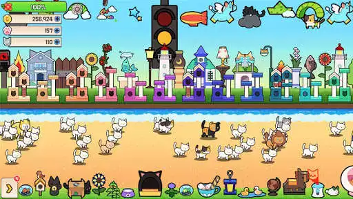 Play Cat town (Tap RPG) as an online game Cat town (Tap RPG) with UptoPlay