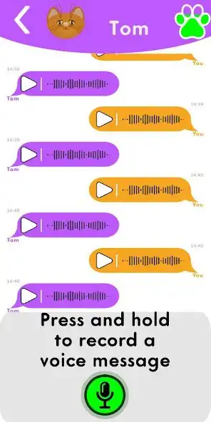Play Cat Voice Chat Simulator as an online game Cat Voice Chat Simulator with UptoPlay