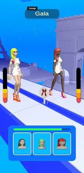 Play Catwalk Dash - Fashion Runner as an online game Catwalk Dash - Fashion Runner with UptoPlay