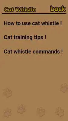 Play Cat Whistle, Trainer free