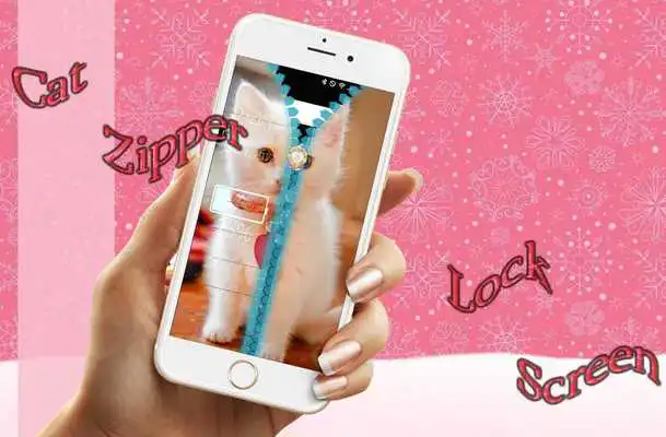 Play Cat Zipper Lock Screen