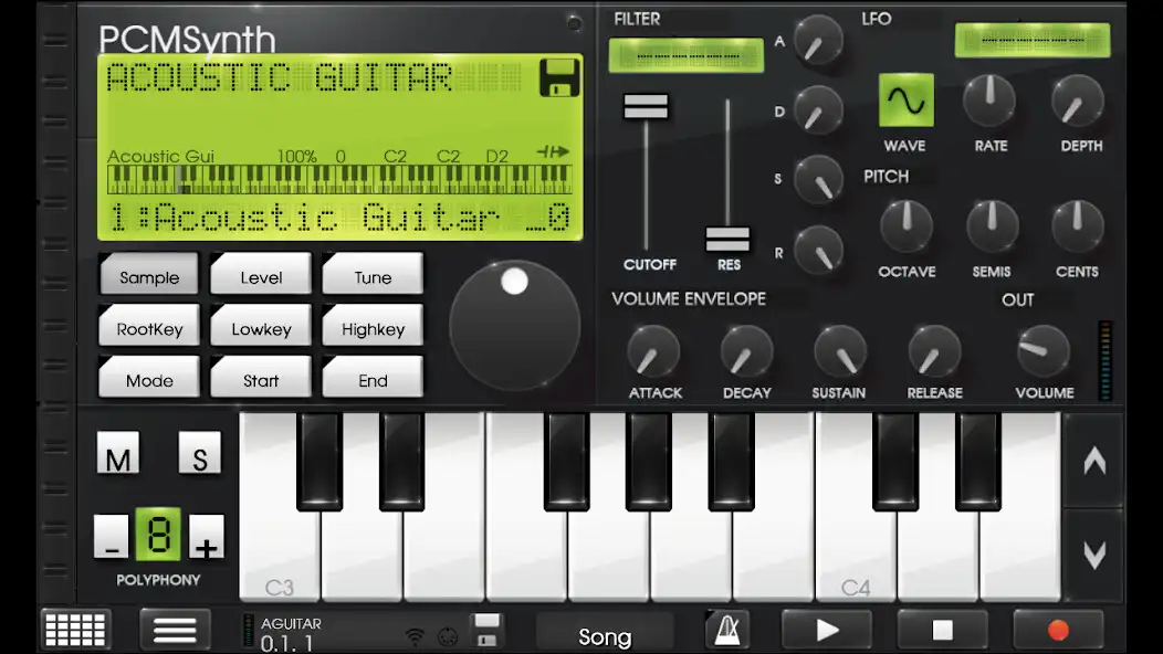 Play Caustic Preset Acoustic Guitar as an online game Caustic Preset Acoustic Guitar with UptoPlay