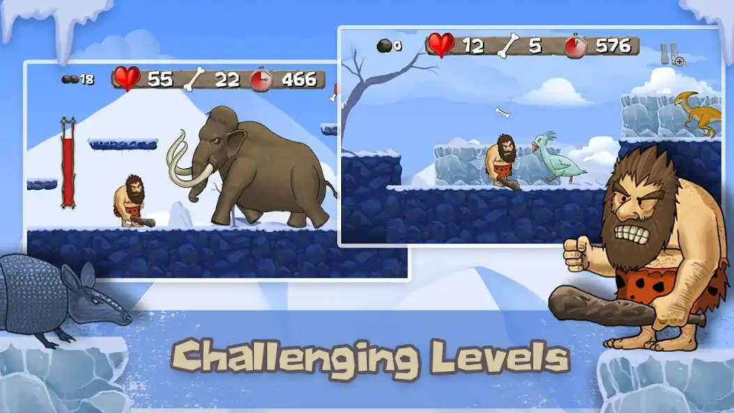 Play Caveman Chuck Adventure as an online game Caveman Chuck Adventure with UptoPlay