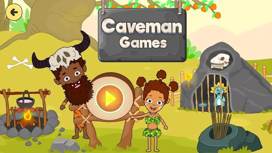 Play Caveman Games World for Kids  and enjoy Caveman Games World for Kids with UptoPlay