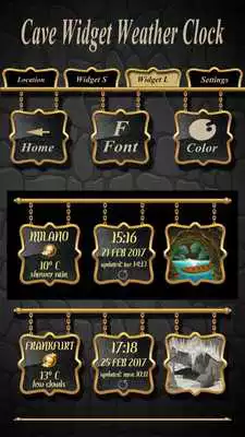 Play Cave Widget Weather Clock