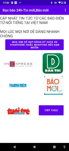 Play Đọc báo 24h-Tin mới,Báo mới as an online game Đọc báo 24h-Tin mới,Báo mới with UptoPlay