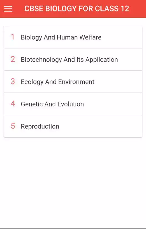 Play CBSE BIOLOGY FOR CLASS 12