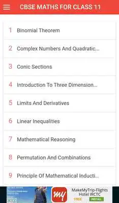 Play CBSE MATHS FOR CLASS 11