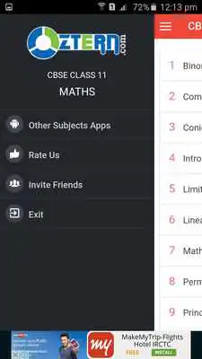 Play CBSE MATHS FOR CLASS 11