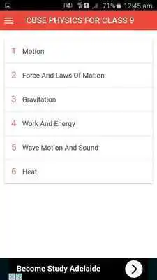 Play CBSE PHYSICS FOR CLASS 9