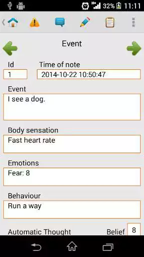 Play CBT Diary as an online game CBT Diary with UptoPlay