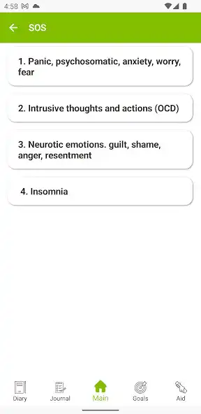 Play CBT Helper: anxiety, PA, OCD as an online game CBT Helper: anxiety, PA, OCD with UptoPlay