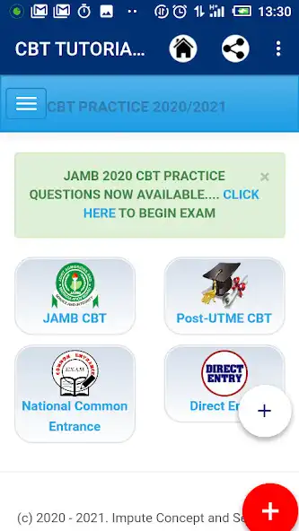 Play CBT TUTORIALS 2021 (JAMB, NCEE, D.E, Post-UTME) as an online game CBT TUTORIALS 2021 (JAMB, NCEE, D.E, Post-UTME) with UptoPlay