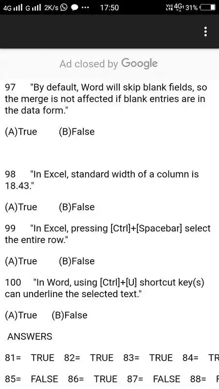 Play CCC EXAM PAPERSETS