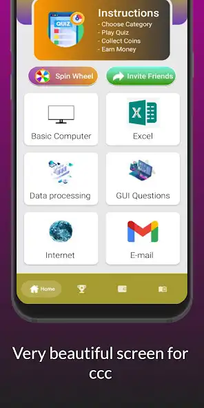 Play CCC Quiz with Earning System  and enjoy CCC Quiz with Earning System with UptoPlay