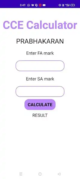 Play CCE Calculator as an online game CCE Calculator with UptoPlay