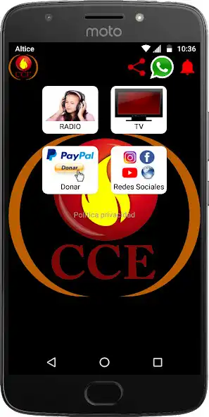 Play CCE TV y RADIO  and enjoy CCE TV y RADIO with UptoPlay