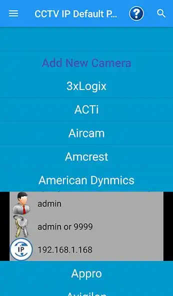Play CCTV IP Default Password