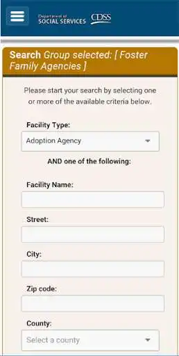 Play CDSS Facility Search as an online game CDSS Facility Search with UptoPlay