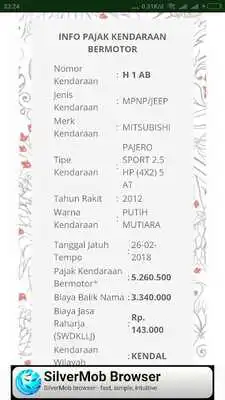 Play Cek Pajak Kendaraan Jawa Tengah 2018