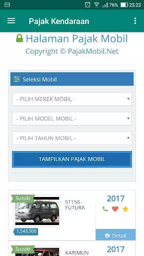 Play Cek Pajak Kendaraan