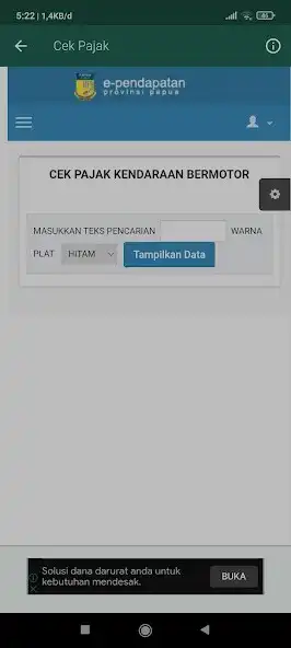 Play CEK PAJAK PAPUA as an online game CEK PAJAK PAPUA with UptoPlay
