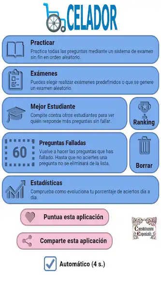 Play Celador Test Oposiciones  and enjoy Celador Test Oposiciones with UptoPlay