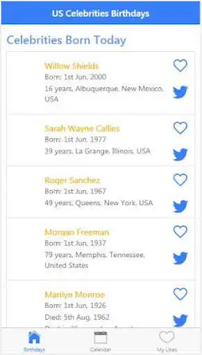 Play Celebrity Birthdays - USA and enjoy Celebrity Birthdays - USA with UptoPlay Play Celebrity Birthdays - USA and enjoy Celebrity Birthdays - USA with UptoPlay