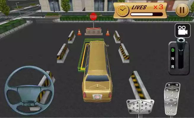 Play Celebrity limo Parking 3D