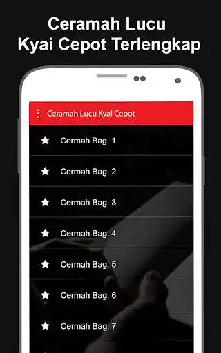 Play APK Ceramah Lucu Kyai Cepot  and enjoy Ceramah Lucu Kyai Cepot with UptoPlay com.aestudio.ceramahlucukyaicepot